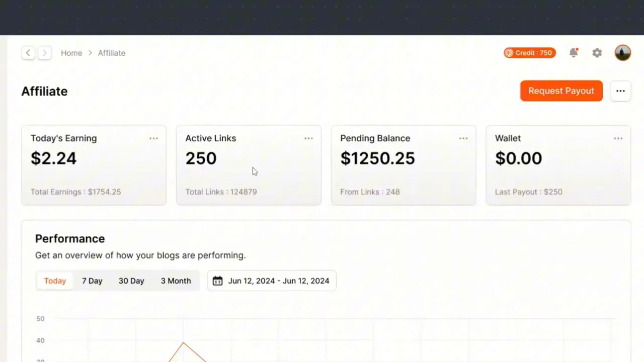 Affiliate link automation and dashboard