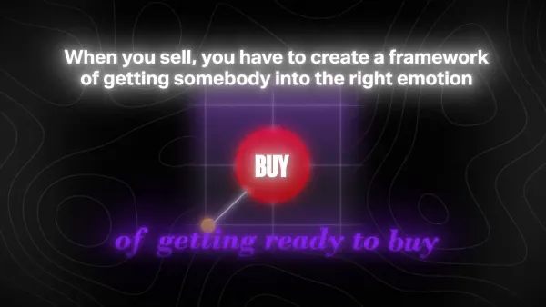 Dan Martell breaking down the sales process over chat